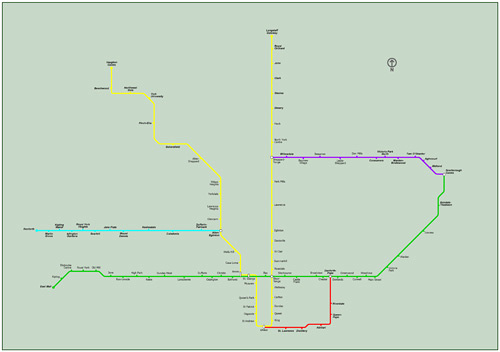 Rapid Transit Network Plan - Greater Toronto Area and Hamilton
