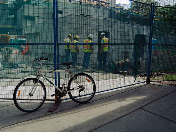 Nathan Philips Square Forecourt/Construction Fence/Bike Rack