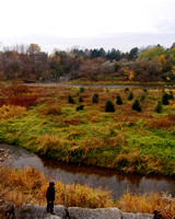 Credit River at Hyde's Mill Hollow in Riverrun Park, Mississauga