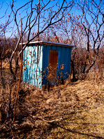 Old outhouse in Erindale Park, Mississauga