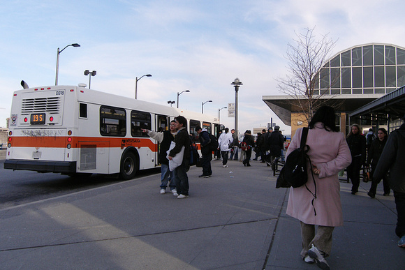 6:04 PM: Boarding the 19 Hurontario southbound