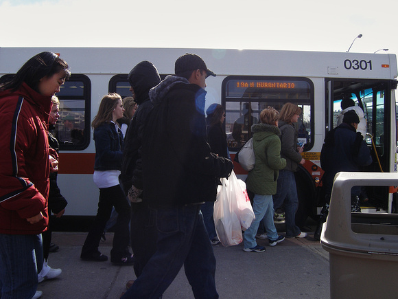 4:25 PM: Boarding 19A Hurontario-Britannia