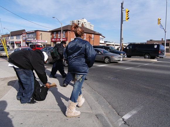 4:48 PM: About to cross Dundas...